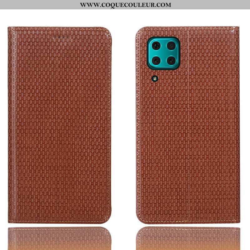 Housse Huawei P40 Lite Protection Modèle Fleurie Étui, Étui Huawei P40 Lite Cuir Véritable Téléphone