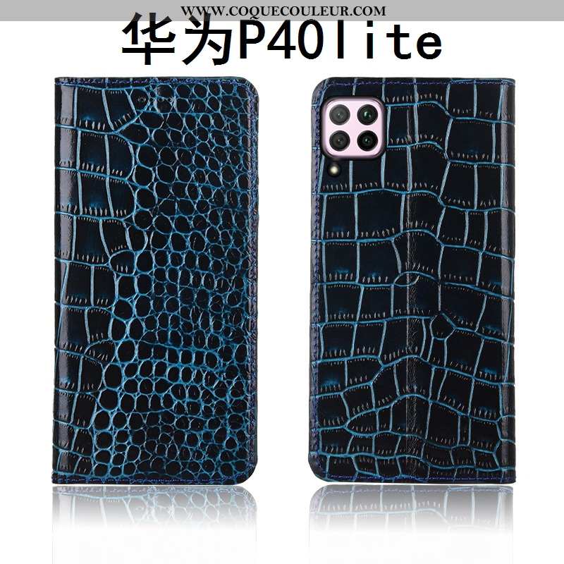 Housse Huawei P40 Lite Fluide Doux Incassable Modèle Fleurie, Étui Huawei P40 Lite Silicone Marron