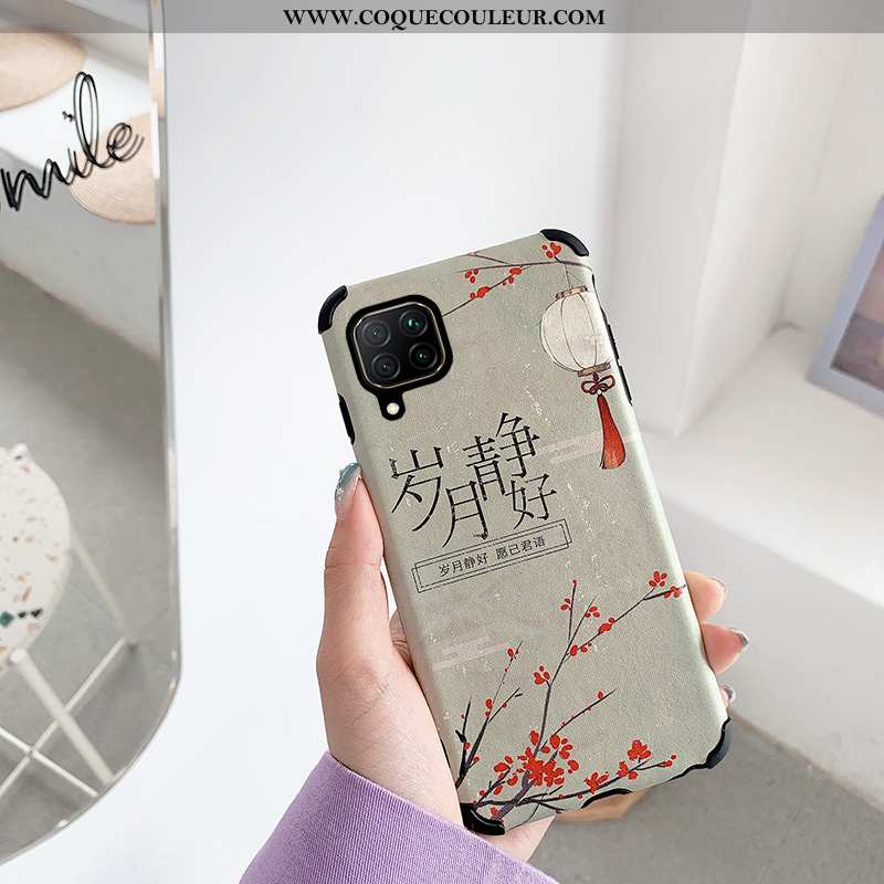 Étui Huawei P40 Lite Dessin Animé Net Rouge Téléphone Portable, Coque Huawei P40 Lite Fluide Doux Si