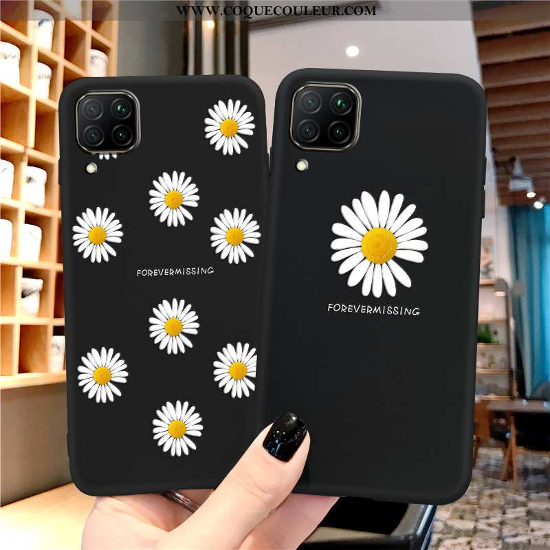 Housse Huawei P40 Lite Silicone Coque Étui, Étui Huawei P40 Lite Protection Tout Compris Noir