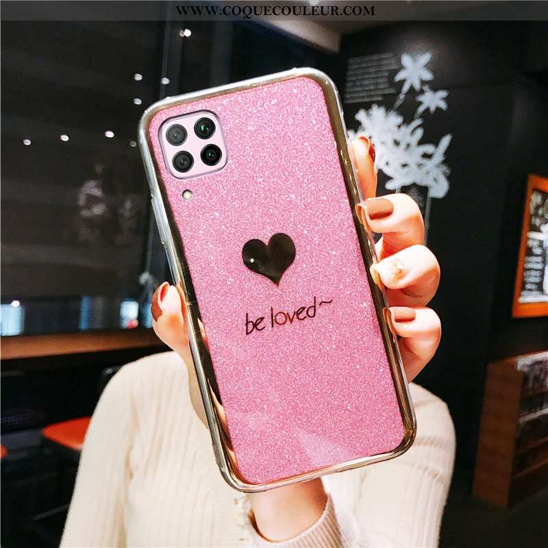 Coque Huawei P40 Lite Tendance Placage Anneau, Housse Huawei P40 Lite Protection Incruster Strass Ve