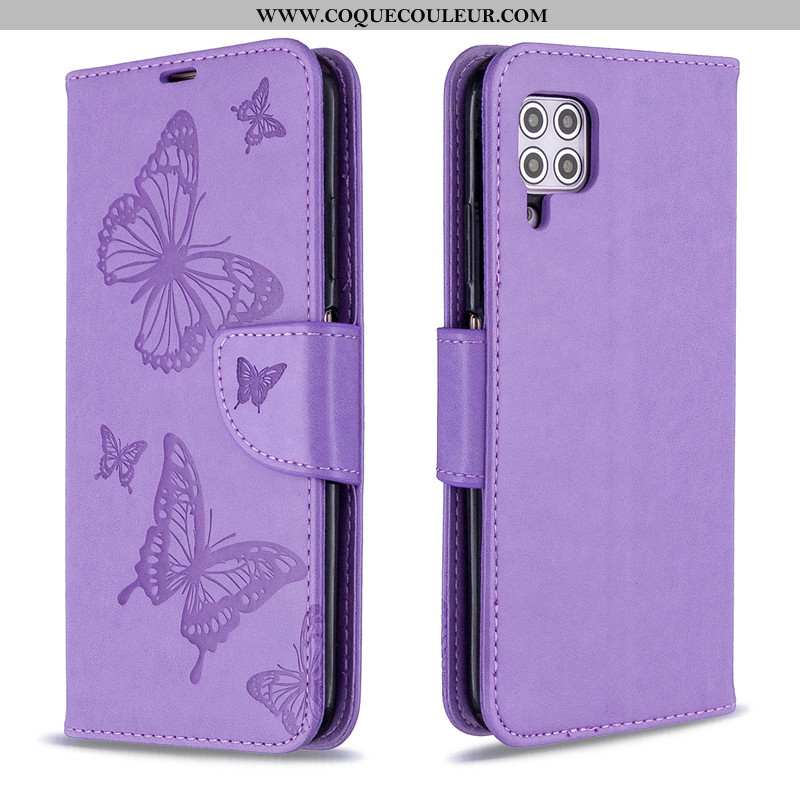 Étui Huawei P40 Lite Cuir Téléphone Portable Coque, Coque Huawei P40 Lite Protection Violet