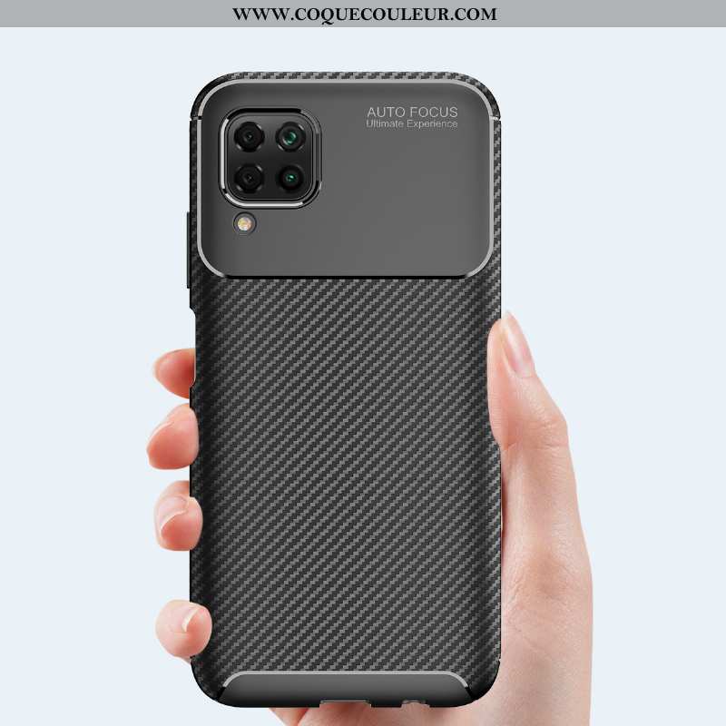 Étui Huawei P40 Lite Silicone Coque Noir, Huawei P40 Lite Accessoires Noir