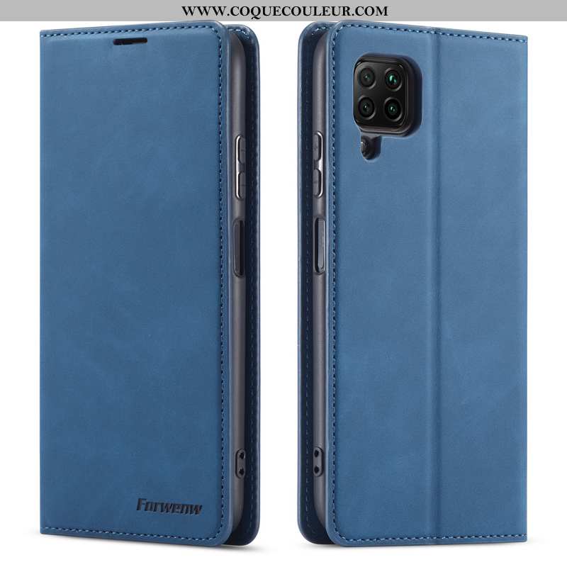 Coque Huawei P40 Lite Protection Business Téléphone Portable, Housse Huawei P40 Lite Cuir Véritable 