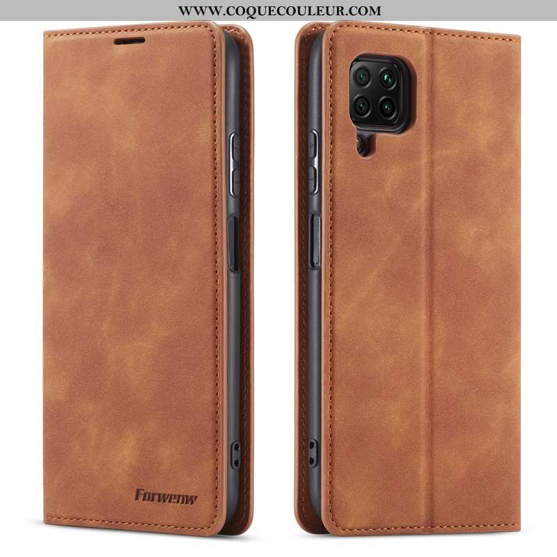 Coque Huawei P40 Lite Protection Business Téléphone Portable, Housse Huawei P40 Lite Cuir Véritable 