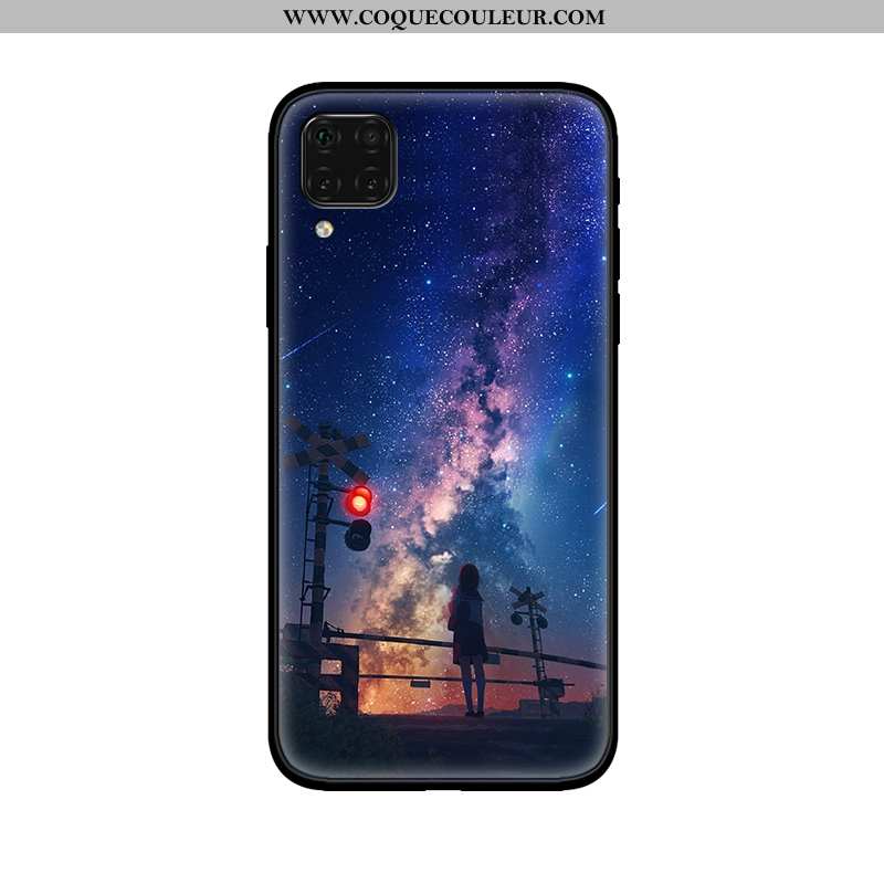 Coque Huawei P40 Lite Fluide Doux Téléphone Portable Incassable, Housse Huawei P40 Lite Mode Ciel Ét