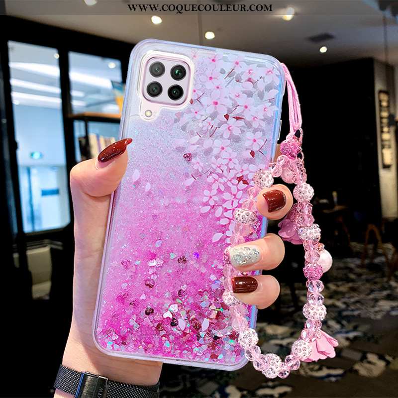 Coque Huawei P40 Lite Fluide Doux Incassable Rose, Housse Huawei P40 Lite Téléphone Portable Rose