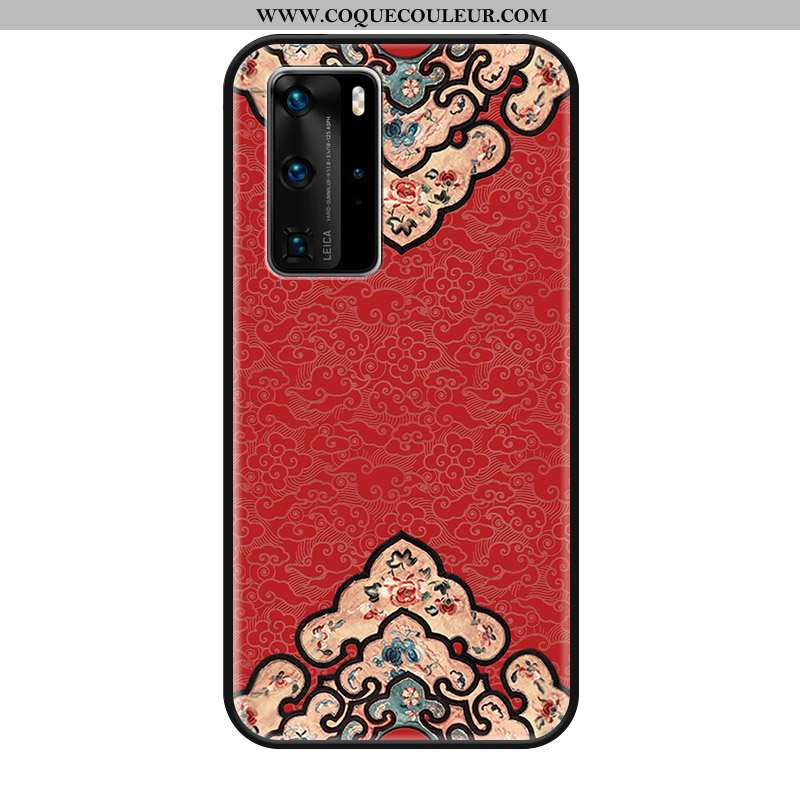 Coque Huawei P40 Pro Protection Silicone Téléphone Portable, Housse Huawei P40 Pro Délavé En Daim Ve