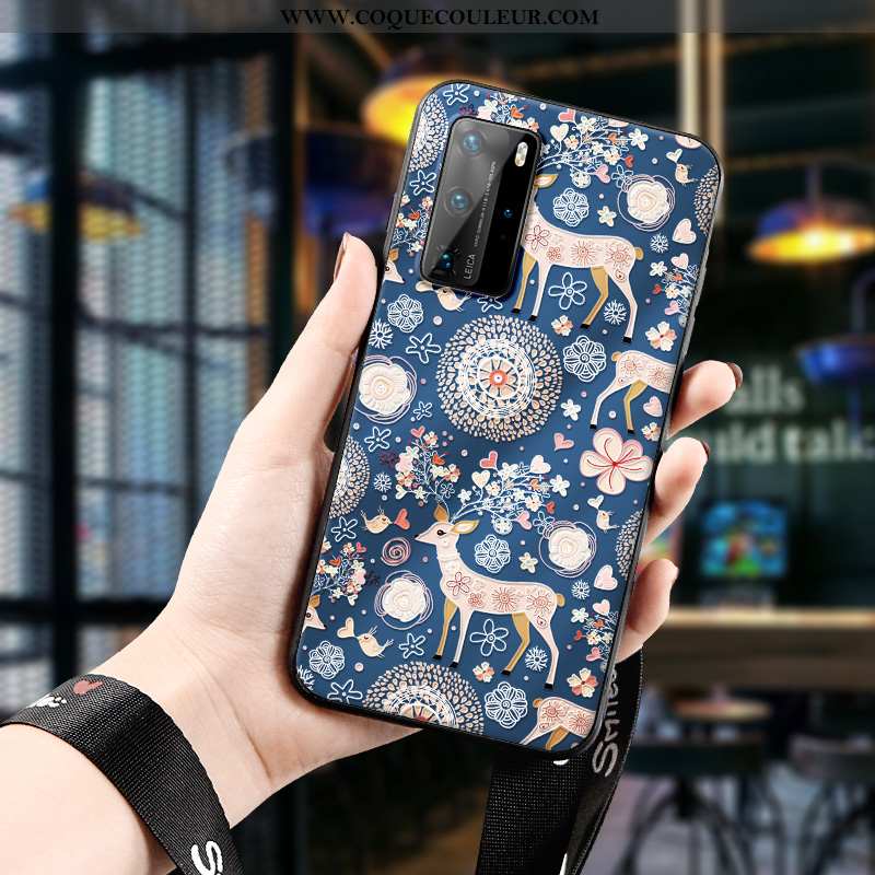 Coque Huawei P40 Pro Silicone Enfant Nouveau, Housse Huawei P40 Pro Protection Étui Verte