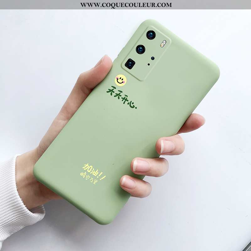 Housse Huawei P40 Pro Ultra Coque Téléphone Portable, Étui Huawei P40 Pro Tendance Protection Verte