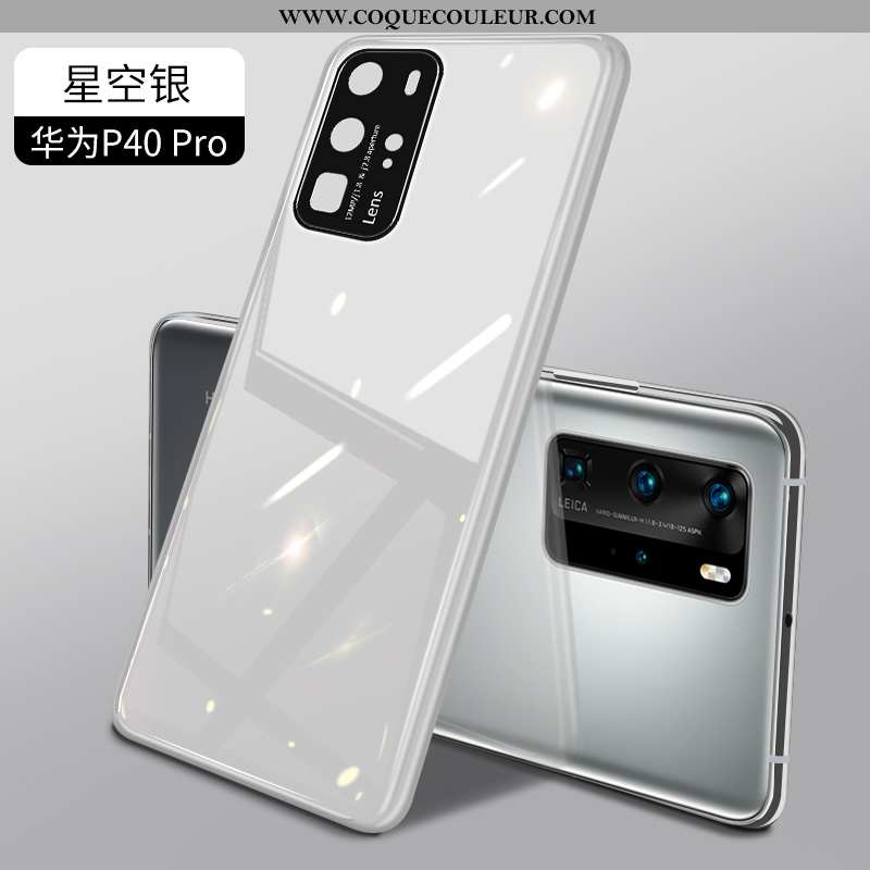 Étui Huawei P40 Pro Protection Téléphone Portable Nouveau, Coque Huawei P40 Pro Verre Armée Verte