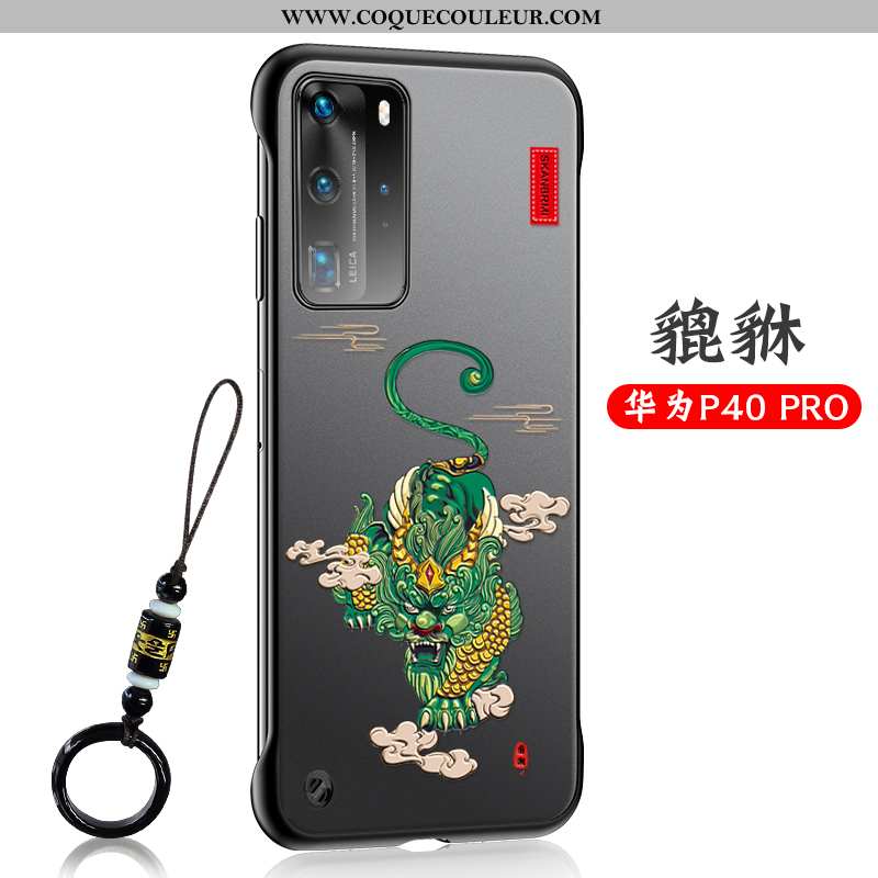 Étui Huawei P40 Pro Protection Tendance Incassable, Coque Huawei P40 Pro Transparent Ultra Gris