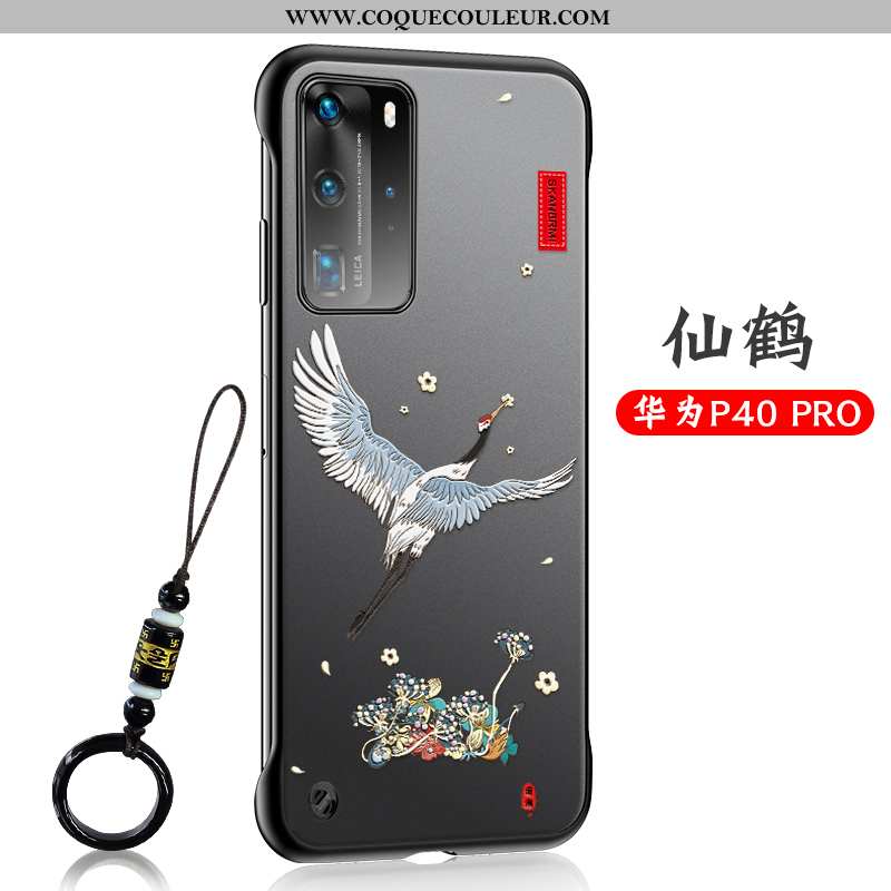 Étui Huawei P40 Pro Protection Tendance Incassable, Coque Huawei P40 Pro Transparent Ultra Gris