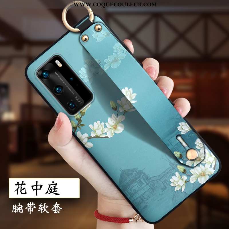 Coque Huawei P40 Pro Protection Silicone Créatif, Housse Huawei P40 Pro Ornements Suspendus Gaufrage