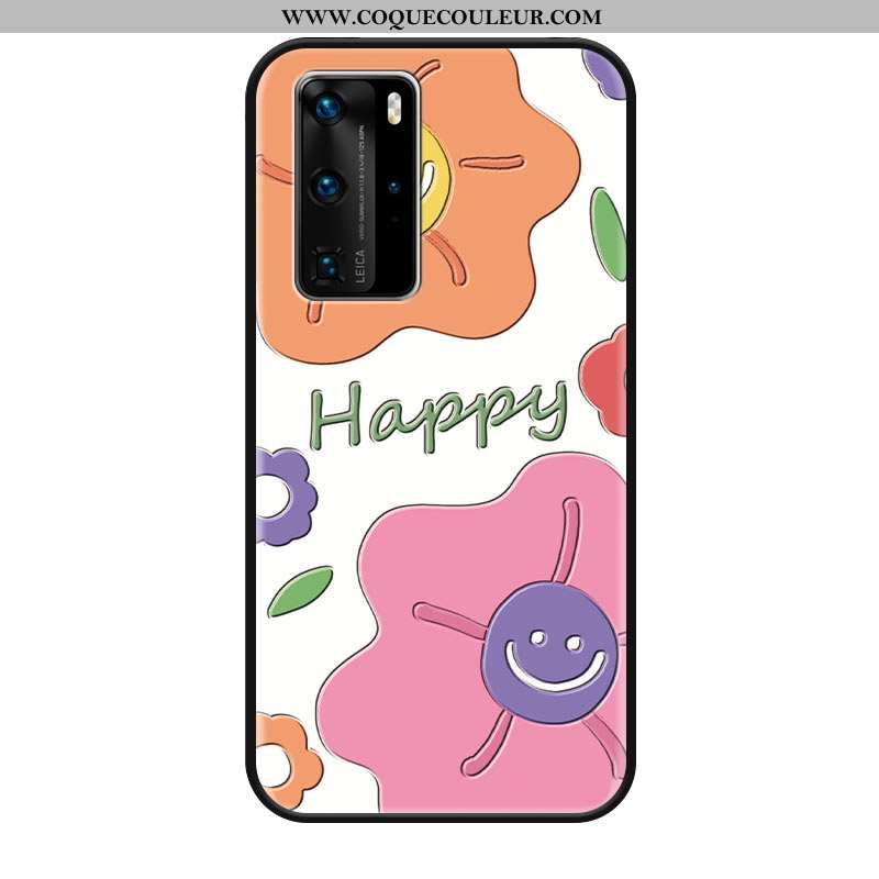 Coque Huawei P40 Pro Fluide Doux Charmant Ornements Suspendus, Housse Huawei P40 Pro Silicone Étui R