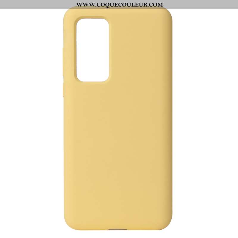 Étui Huawei P40 Pro Silicone Couleur Unie Vert, Coque Huawei P40 Pro Pure Téléphone Portable Verte