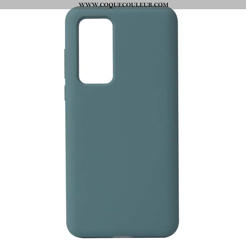 Étui Huawei P40 Pro Silicone Couleur Unie Vert, Coque Huawei P40 Pro Pure Téléphone Portable Verte