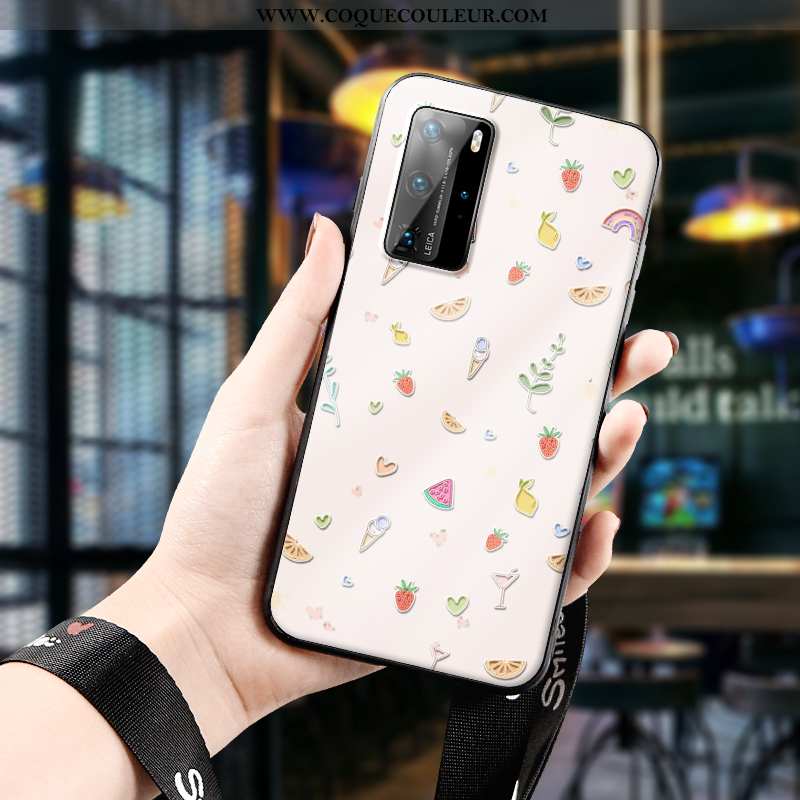 Étui Huawei P40 Pro Silicone Légère Tendance, Coque Huawei P40 Pro Protection Ultra Beige