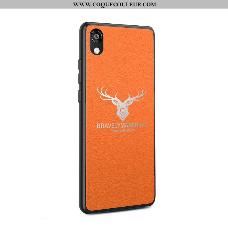 Étui Huawei Y5 2020 Personnalité Incassable Téléphone Portable, Coque Huawei Y5 2020 Créatif Orange