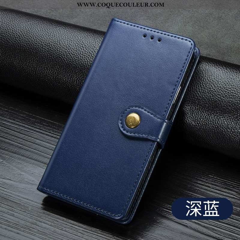 Étui Huawei Y5 2020 Cuir Business Incassable, Coque Huawei Y5 2020 Portefeuille Armée Verte