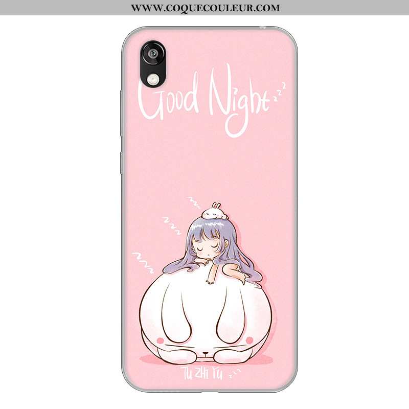 Coque Huawei Y5 2020 Fluide Doux Rose Vent, Housse Huawei Y5 2020 Téléphone Portable 2020