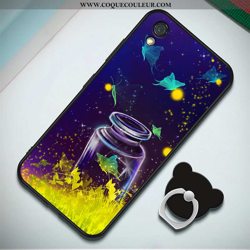 Étui Huawei Y5 2020 Fluide Doux Anneau 2020, Coque Huawei Y5 2020 Peinture Bleu Foncé