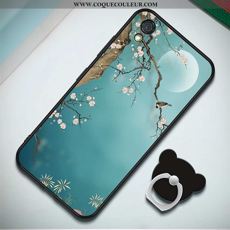 Étui Huawei Y5 2020 Fluide Doux Anneau 2020, Coque Huawei Y5 2020 Peinture Bleu Foncé