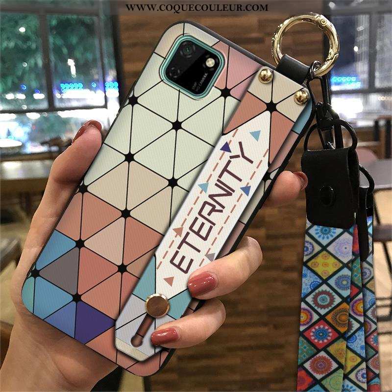 Coque Huawei Y5p Tendance Support Style Chinois, Housse Huawei Y5p Créatif Étui Verte