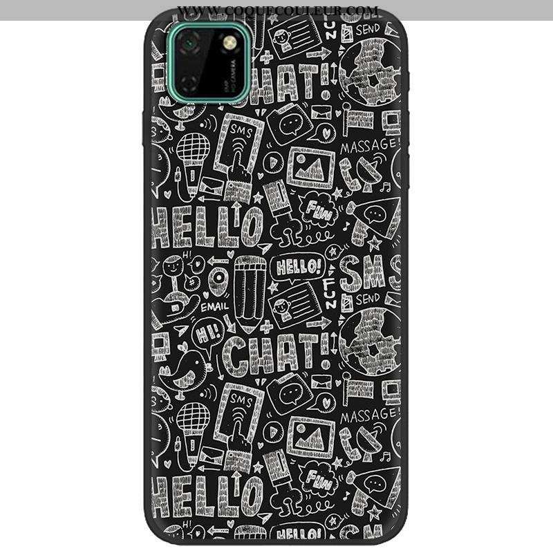 Étui Huawei Y5p Dessin Animé Téléphone Portable, Coque Huawei Y5p Fluide Doux Multicolore Coloré