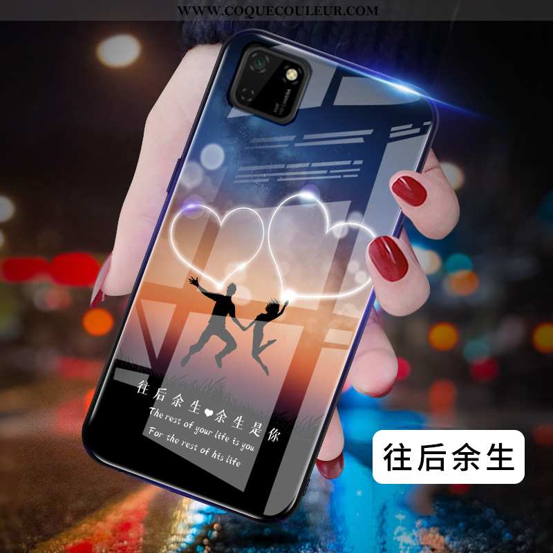 Coque Huawei Y5p Mode Personnalité Coque, Housse Huawei Y5p Protection Créatif Bleu