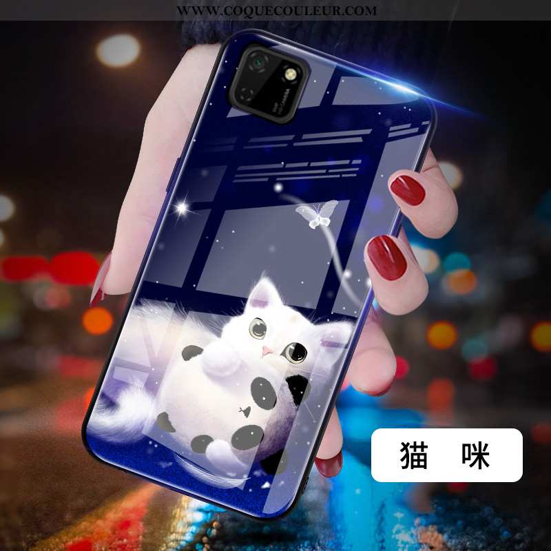 Coque Huawei Y5p Mode Personnalité Coque, Housse Huawei Y5p Protection Créatif Bleu