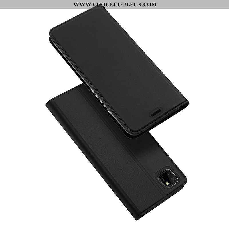 Coque Huawei Y5p Légère Ultra Clamshell, Housse Huawei Y5p Cuir Étui Bleu