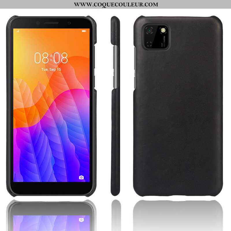 Étui Huawei Y5p Cuir Téléphone Portable Étui, Coque Huawei Y5p Protection Difficile Marron