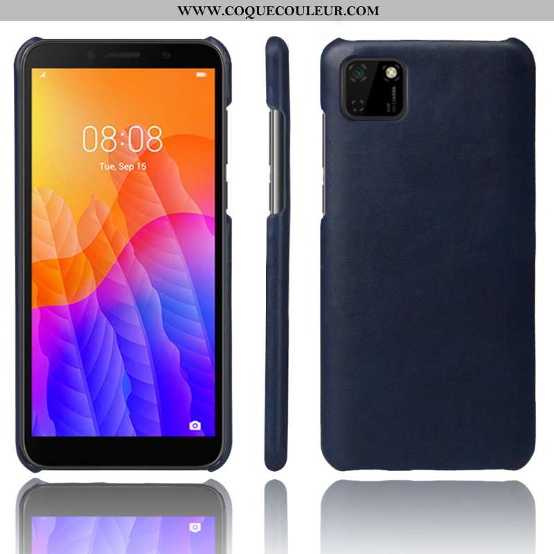 Étui Huawei Y5p Cuir Téléphone Portable Étui, Coque Huawei Y5p Protection Difficile Marron