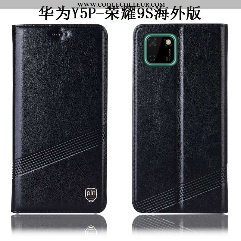 Étui Huawei Y5p Cuir Véritable Téléphone Portable Marron, Coque Huawei Y5p Protection Marron