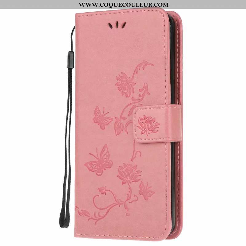 Étui Huawei Y5p Fluide Doux Téléphone Portable Rose, Coque Huawei Y5p Cuir Incassable Rose