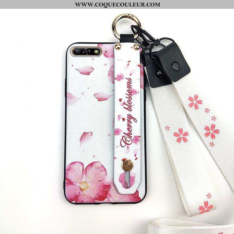 Coque Huawei Y6 2020 Fluide Doux Créatif Étui, Housse Huawei Y6 2020 Protection Frais Rose