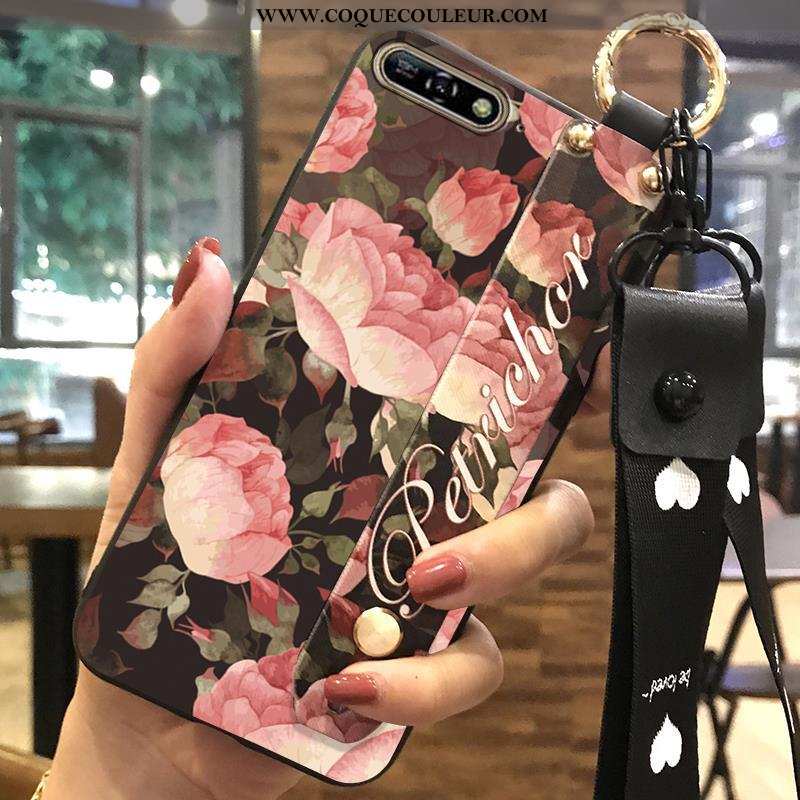 Coque Huawei Y6 2020 Fluide Doux Créatif Étui, Housse Huawei Y6 2020 Protection Frais Rose