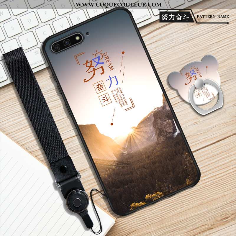 Coque Huawei Y6 2020 Protection 2020 Incassable, Housse Huawei Y6 2020 Ornements Suspendus Étui Bleu