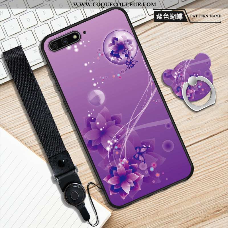 Coque Huawei Y6 2020 Protection 2020 Incassable, Housse Huawei Y6 2020 Ornements Suspendus Étui Bleu