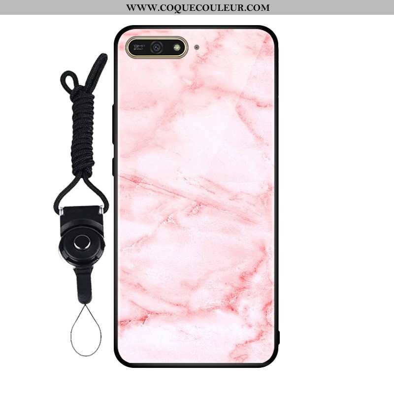 Housse Huawei Y6 2020 Verre Tempérer Téléphone Portable, Étui Huawei Y6 2020 Protection Coque Rose