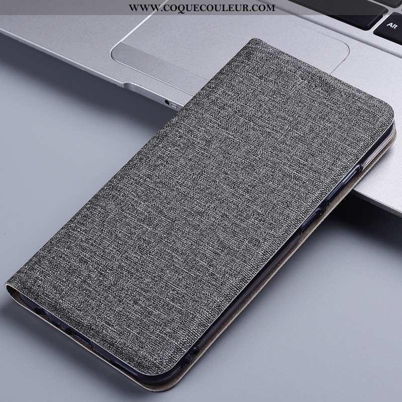 Coque Huawei Y6 2020 Protection 2020 Lin, Housse Huawei Y6 2020 Cuir Téléphone Portable Gris