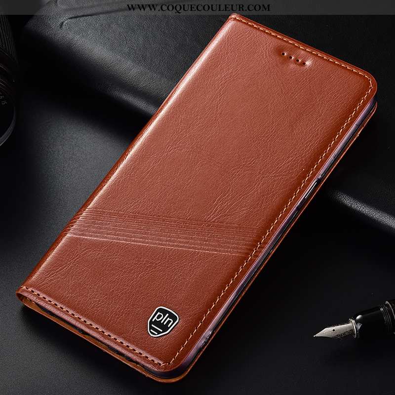 Coque Huawei Y6 2020 Modèle Fleurie 2020 Téléphone Portable, Housse Huawei Y6 2020 Protection Marron