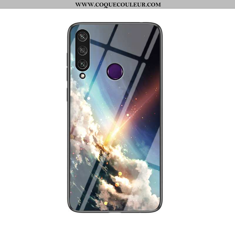 Étui Huawei Y6p Tendance Amoureux Noir, Coque Huawei Y6p Fluide Doux Incassable Noir