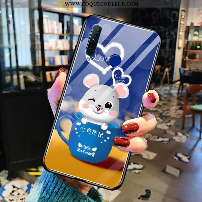 Housse Huawei Y6p Dessin Animé Rouge Frais, Étui Huawei Y6p Charmant Protection