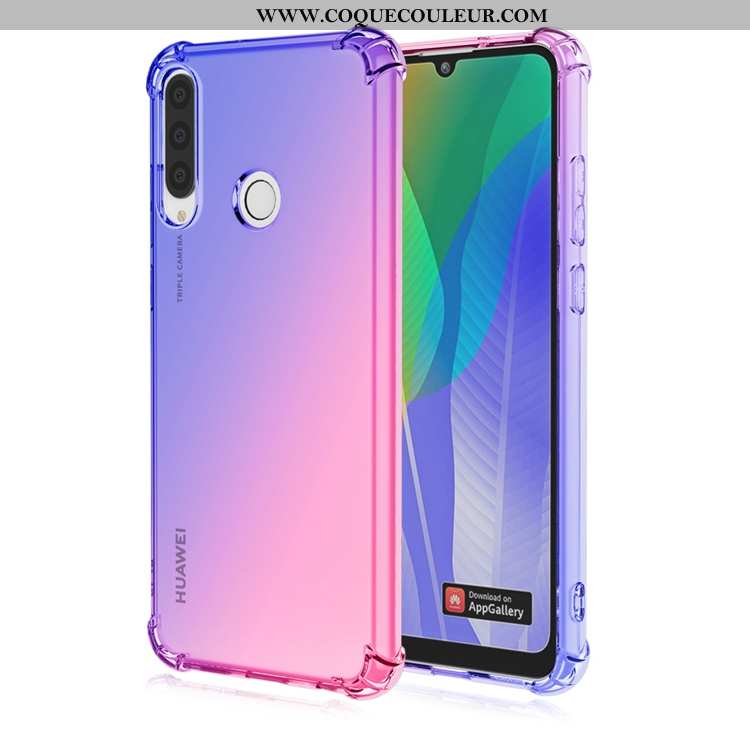 Coque Huawei Y6p Personnalité Incassable Dégradé, Housse Huawei Y6p Fluide Doux Téléphone Portable V