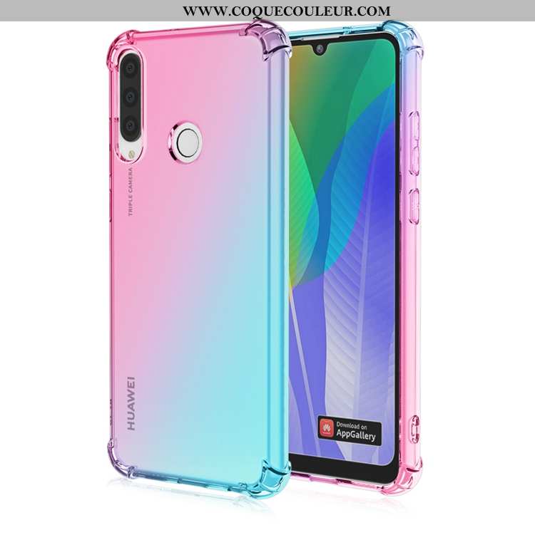 Coque Huawei Y6p Personnalité Incassable Dégradé, Housse Huawei Y6p Fluide Doux Téléphone Portable V