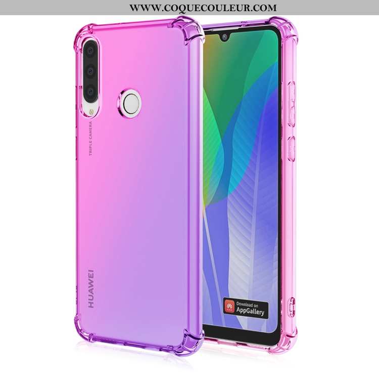 Coque Huawei Y6p Personnalité Incassable Dégradé, Housse Huawei Y6p Fluide Doux Téléphone Portable V