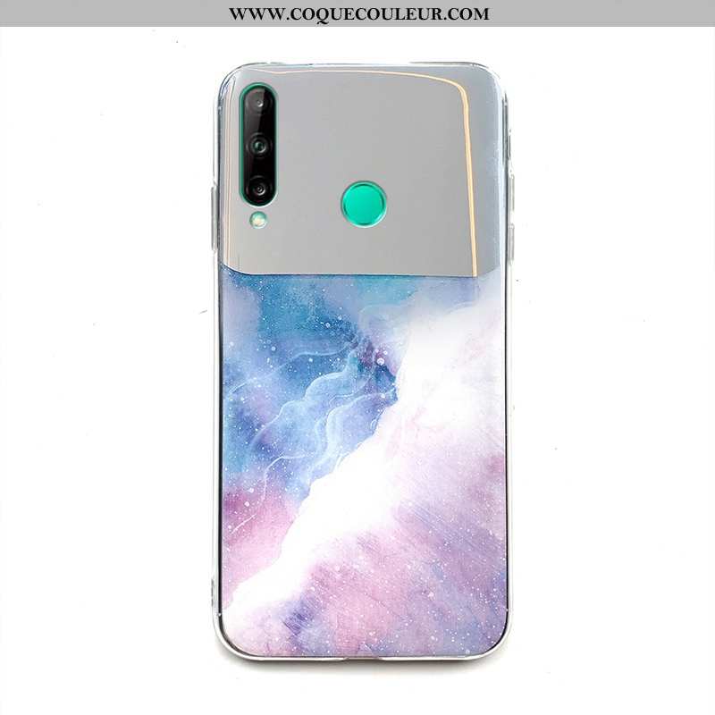 Housse Huawei Y6p Protection Grand Incassable, Étui Huawei Y6p Téléphone Portable Miroir Coloré