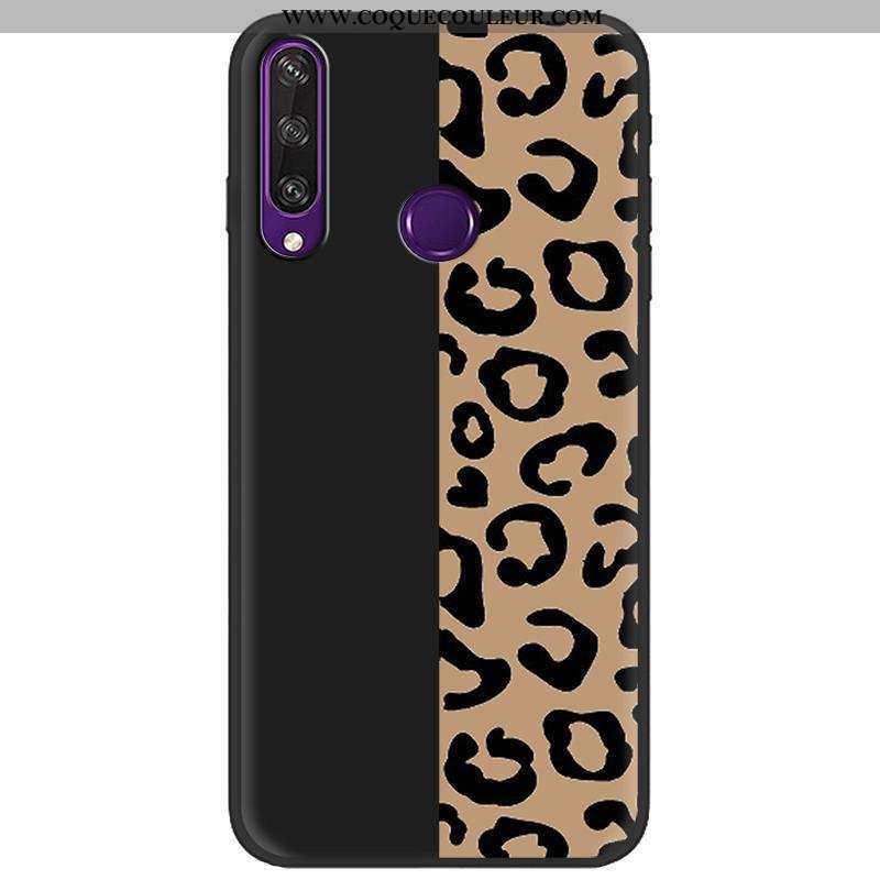 Étui Huawei Y6p Protection Peinture Dessin Animé, Coque Huawei Y6p Délavé En Daim Verte